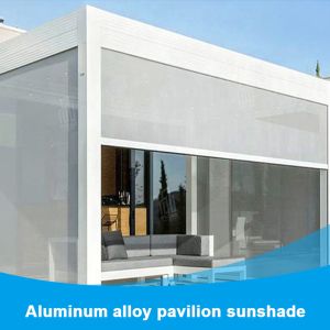 Patio Flipping Louver Pavilion Garden Villa Upscale Awning Aluminum Alloy