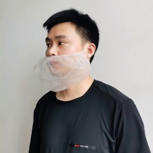 ISO Certified Disposable Nonwoven Beard Cover 100pcs Bag
