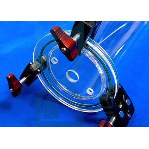 80% UV Transparent Furnace Fused Silica Tube With Flanges