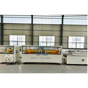 37kw Twin Screw Extruder WPC Solid Door Frame Extrusion Line