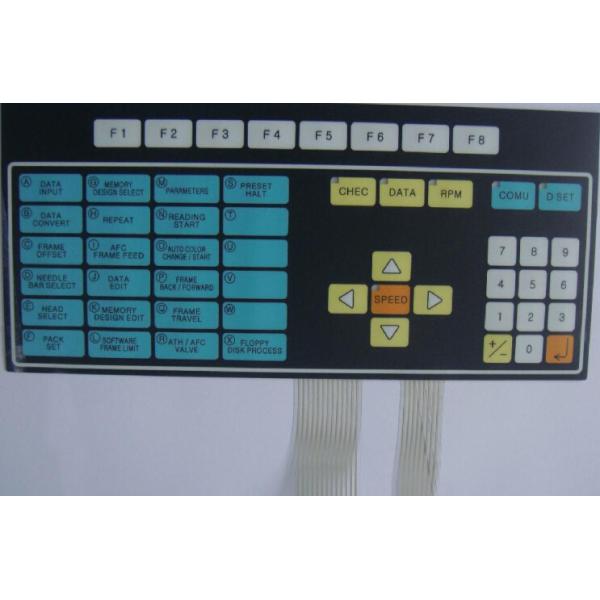 Dustproof Backlit Single Membrane Switch Keyboard With Aluminum Plate / Rubber