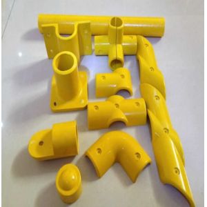 Lightweight Fiberglass Round Tube Fence Accessories Easy To Install