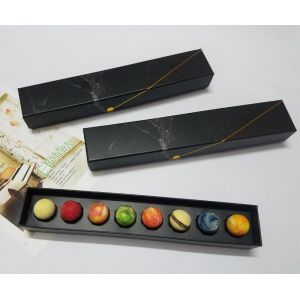 Rectangle Candy Bar Sweets Chocolate Bonbon Packaging Boxes With Clear Lid