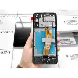A04E lcd With Frame For a04e Original New Service Pack LCDS Display A04E Mobile