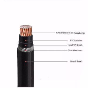 600/1000V BS 5467 4core Steel Wire Armoured XLPE Power Cable