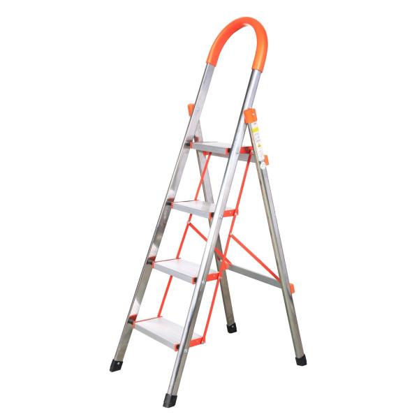 Buy Anti Slip 4 Step Stainless Steel Folding Ladder at wholesale prices