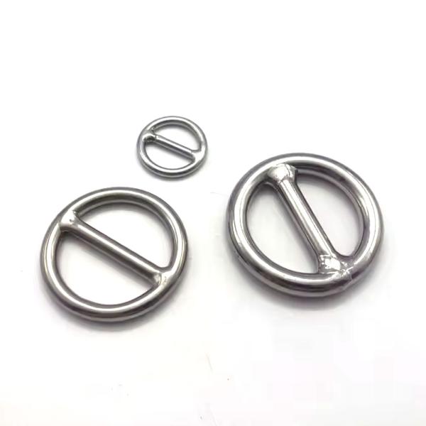 Polished Stainless Steel 304/316 Welded O Ring Round Ring Cross Bar O Ring for Marine