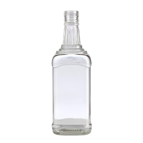 Clear 1L Square Glass Bottle for Alcohol Spirits Liquor Whisky Gin 750ml 1000ml 200ml