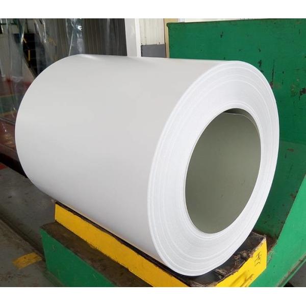 Buy 3004 H18 High Gloss White Color Coated Aluminum Coil 26 Gauge For Downspouts at wholesale prices