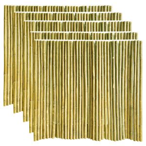 Natural Handmade 1.5x1.5m Decorative Bamboo Fence Backyard Rolling Fencing
