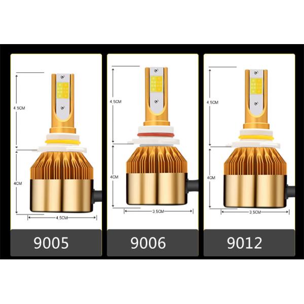 White Gold Color 12V 10000LM H4 H7 H1 H8 H9 H11 Led Car Headlight 3000K 6000K Dual Color Led Headlamp Auto Bulbs