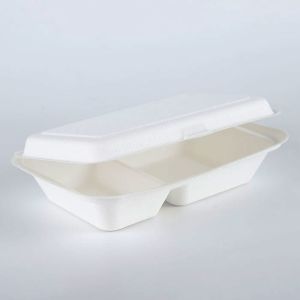 Biodegradable sugarcane Packaging Lunch Box Eco-Friendly Food Containers Meal