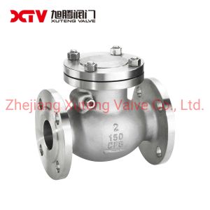 China Reversing Function SS316 Flang Swing Check Valve Pn16 H44W with Ddcv Double Lobe on sale