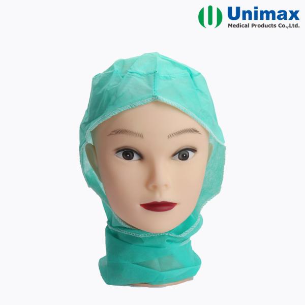 Buy Disposable Non Woven Astronaut Cap With Attached Scarf To Wrap Neck at wholesale prices