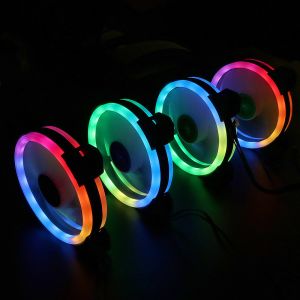 RGB electrical Cooling Fans for PC computer case with RGB LED lights CPU Cooler