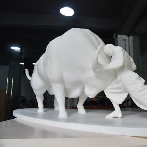 Industrial Bull Resin SLA 3D Printing Service With Painted