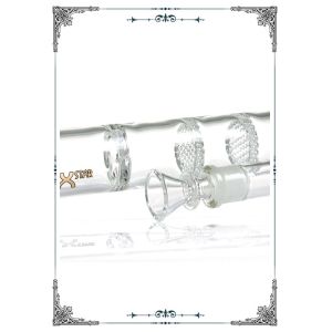 Phoenix Star Straight Glass Water Pipe Bong Triple Honeycomb Perc