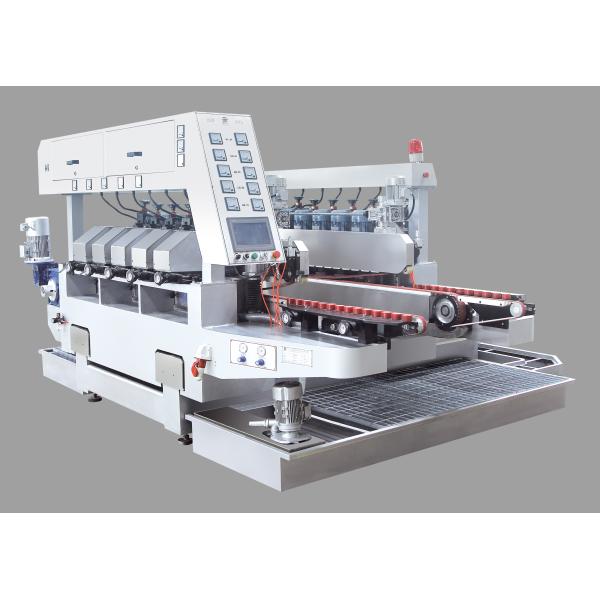 Ten Motors Double Edge Polishing Machine , Glass Grinding Machine White Color