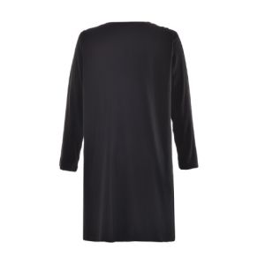 2020 Ladies' Long Knitted Plus Size Dress With Pockets And Buttons