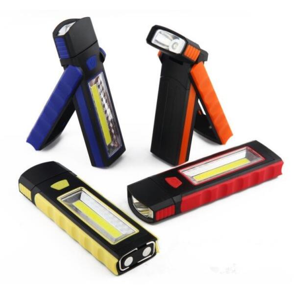 Dual Magnet Battery Operated Camping Lights 3W COB + A Led ABS Plastic