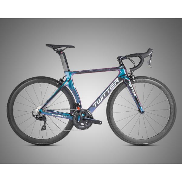 Long Lasting Carbon Fiber Touring Bike Holographic Colour Frame For Adults