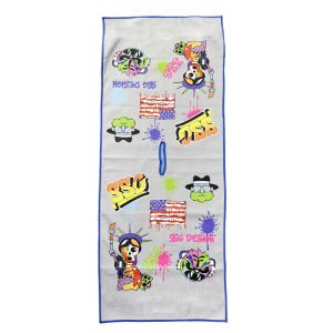 Digital Print Sublimation beach Microfiber Waffle Golf Towel Custom Logo