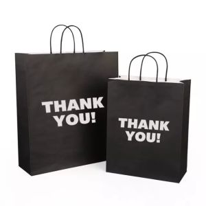 5KG Carry Recycled Kraft Paper Bag With Twisted Handle