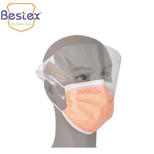 Foggless Nonwoven Disposable Face Mask With Eye Shield