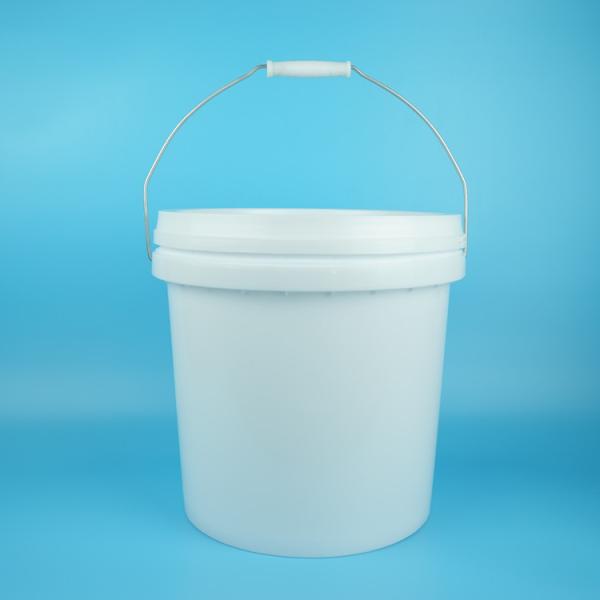 Rounded Molded Plastic Bucket with Seal Lid Various Capacity and Packaging