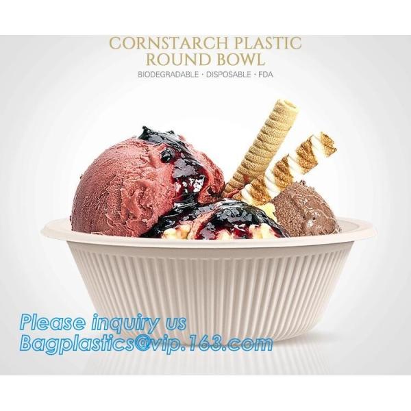 Corn Starch Eco-friendly Microwave Hot Sale Custom Biodegradable Bowl With Lid