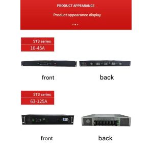 220V Output STS Dual Input Static Transfer Switch Single Phase 16A / 25A / 32A /