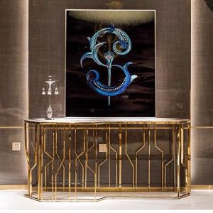 Titanium 900mm Hallway Table With Cabinets 21.6 Inch