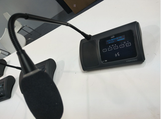 CAT5 Wired Desktop Conference Microphone System Digital Voting Chairman Unit