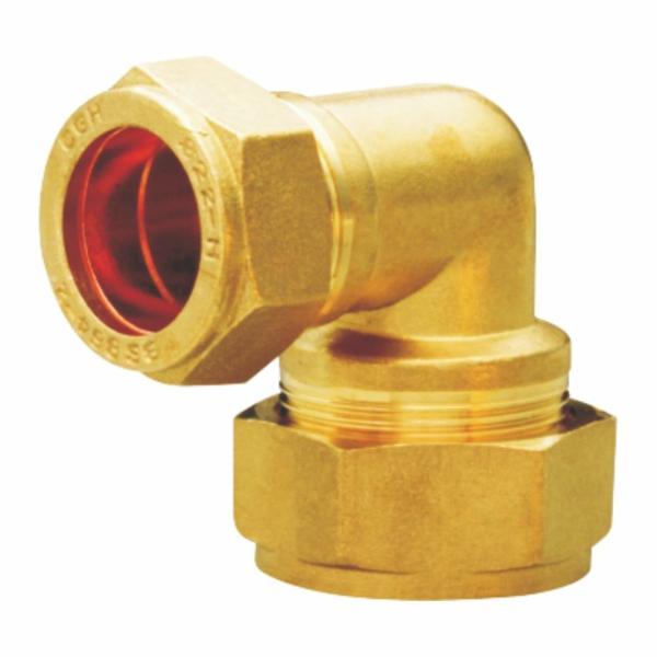 Buy 90 Degree Refrigeration Pipe Fittings Female Elbow Brass Connector at wholesale prices