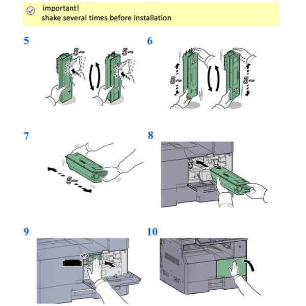 Black Yield 15000 Pages Kyocera Ecosys Toner Cartridge TK420 For KM2550 Printers