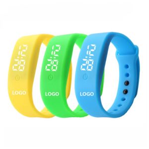 Promotional LED silicone watch Silicone logo customized colorful