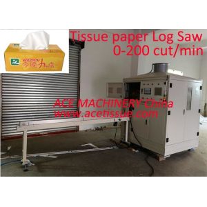 Double Lines Multifold Facial Tissue Cutting Machine Touch Screen