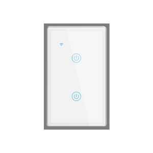 Tuya Smart Wifi Switch For Us Standard 2 Gang Metal Bezel App Remote Schedule