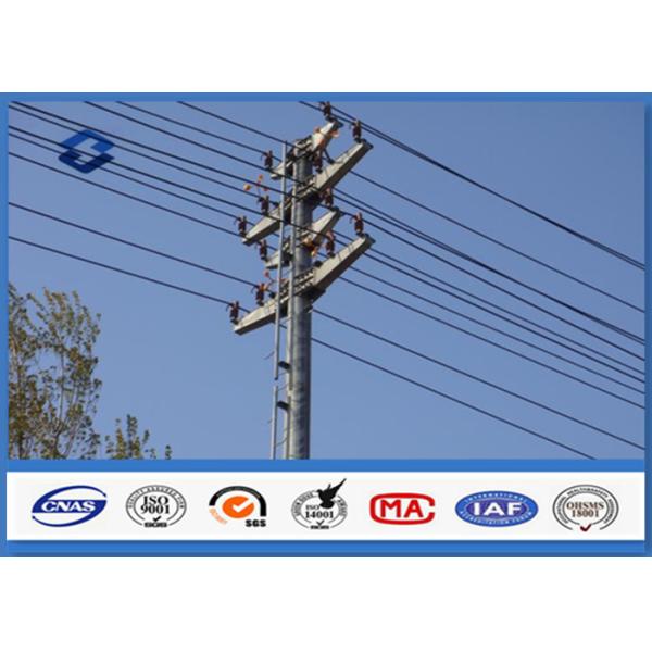 Buy 2.5mm - 20mm Wall thickness flange mode Dodecagonal shape electrical service steel pole at wholesale prices