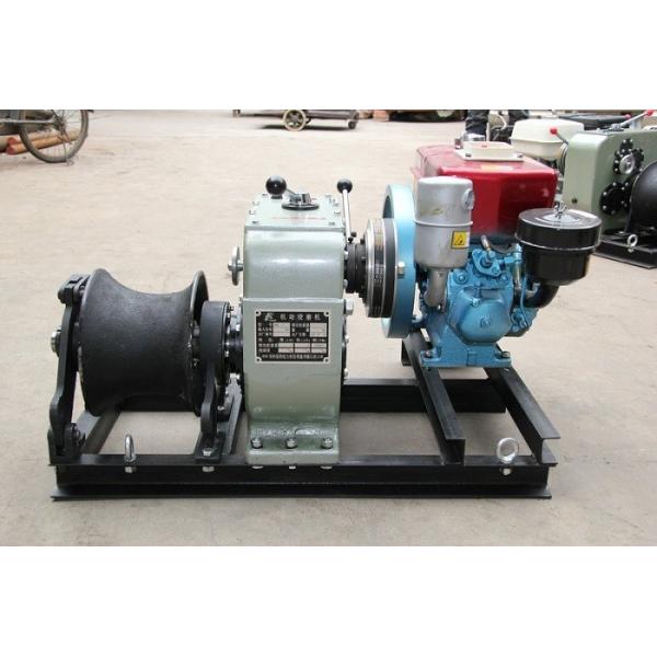 China 3 Ton Portable Cable Winch Puller With Diesel Engine 4HP In Power Line Construction on sale China 3 Ton Portable Cable Winch Puller With Diesel Engine 4HP In Power Line Construction on sale