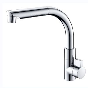 ABS Material Kitchen Faucet With Wall-Mounted Installation And Single Handle