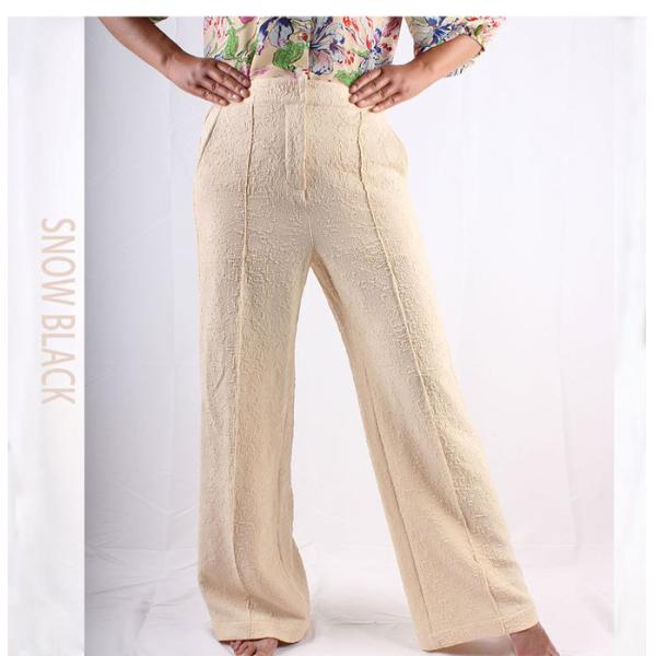 Solid Color 97 Polyester 3 Spandex Pants With Elastic