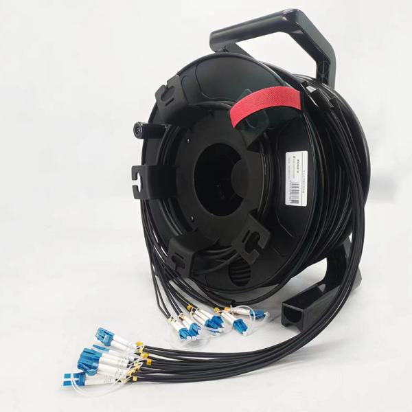 Portable Field Deployable Tactical Fiber Optic Cable Reel 500 Meter