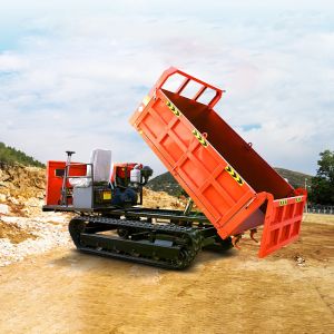 Chang Chai Engine Powered Crawler Dumper Truck For Heavy Duty Material Handling
