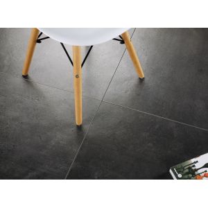 600x600mm Size Random Inkjet Printing Black Color Porcelain Floor Marble Tile