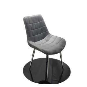 Metal Leg Tufted High Back 84cm 5KGS Modern Leisure Chair