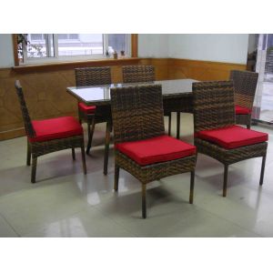 7pcs rattan furniture set.
