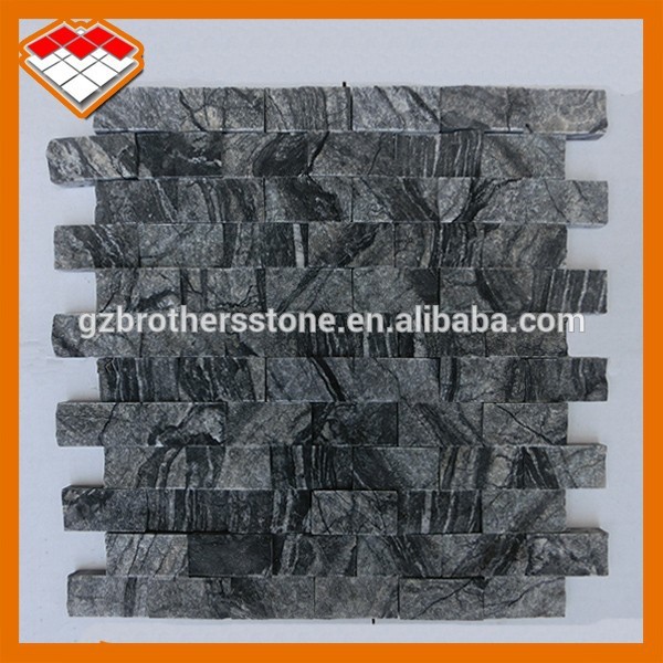 Black Wood Marble Stone Slabs Flooring With 100Mpa Compressive Strength