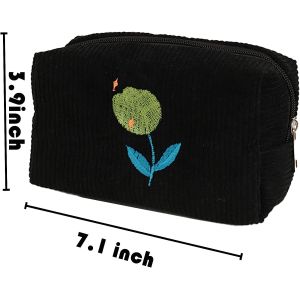 Lightweight and waterproof Women Large Capacity Canvas Makeup Bags Travel