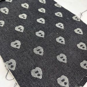 China 10 Oz Jacquard Organic Cotton Denim Fabric In Bulk 90% Cotton 10% Polyester on sale